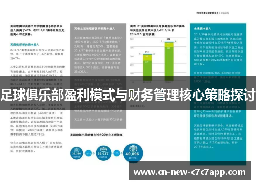 足球俱乐部盈利模式与财务管理核心策略探讨 足球俱乐部盈利模式与财务管理核心策略探讨